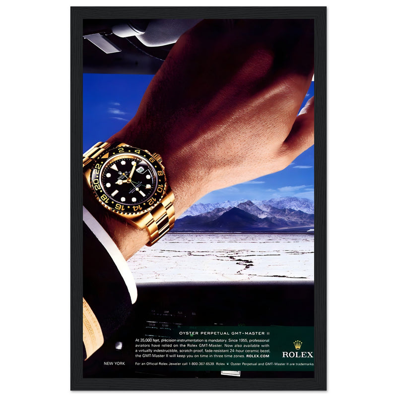 Rolex Oyster Perpetual GMT-Master II New York Pilot Vintage Poster