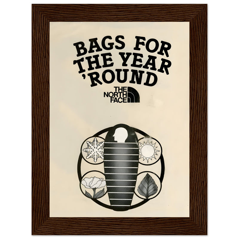 The North Face Sleeping Bags Vintage Poster