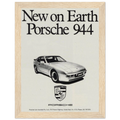 Porsche 944 New on Earth Vintage Poster Ad