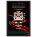 Rolex Live For Greatness Vintage Poster Ad