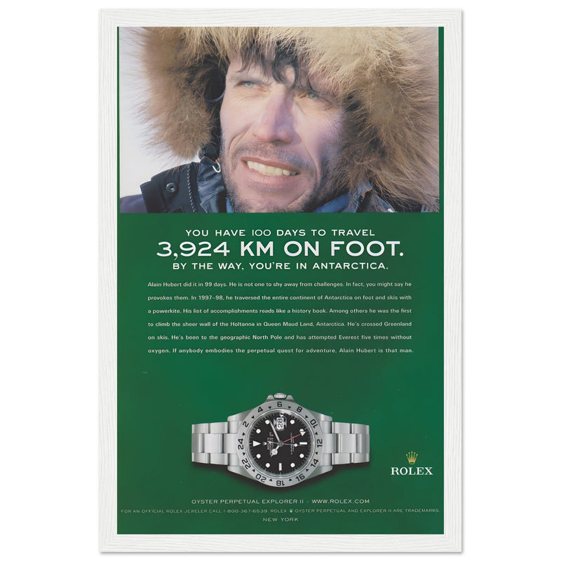 Rolex Explorer Vintage Poster Ad