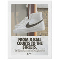 Nike Court to the streets Vintage Poster Ad