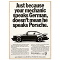 Porsche - German Speaking Vintage Poster