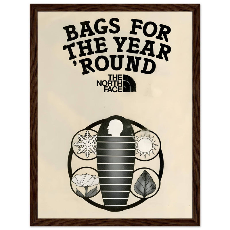 The North Face Sleeping Bags Vintage Poster