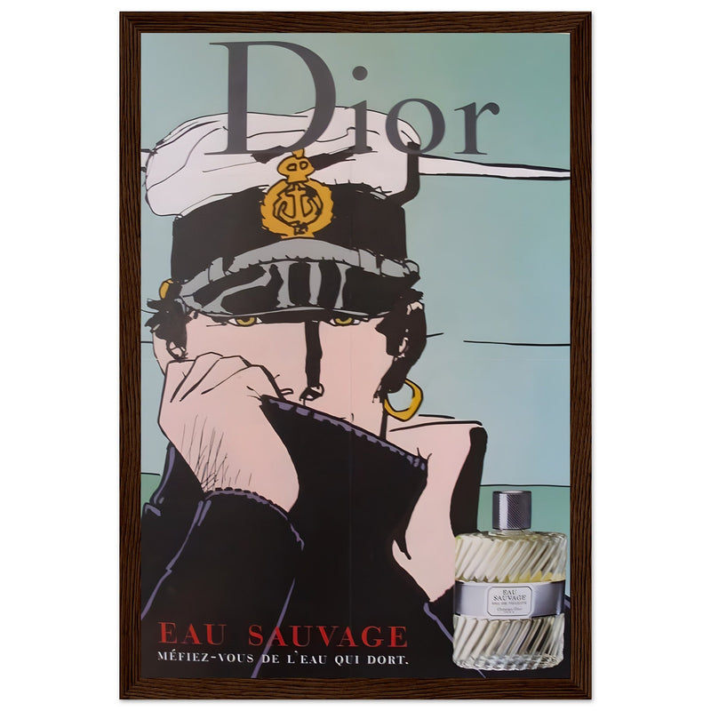 Dior Eau Sauvage Captain Vintage Poster