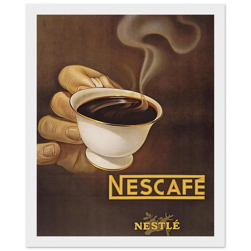 Nestle Nescafe Vintage Poster