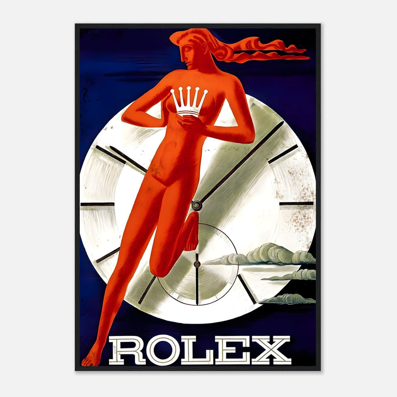 Rolex Clock Vintage Poster Ad