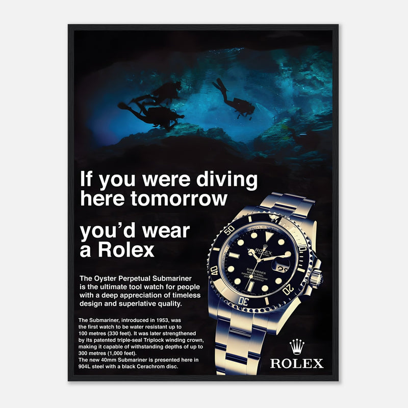 Rolex Oyster Perpetual Vintage Poster - Premium Matte