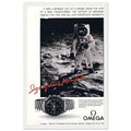 Omega Moon Vintage Poster Ad