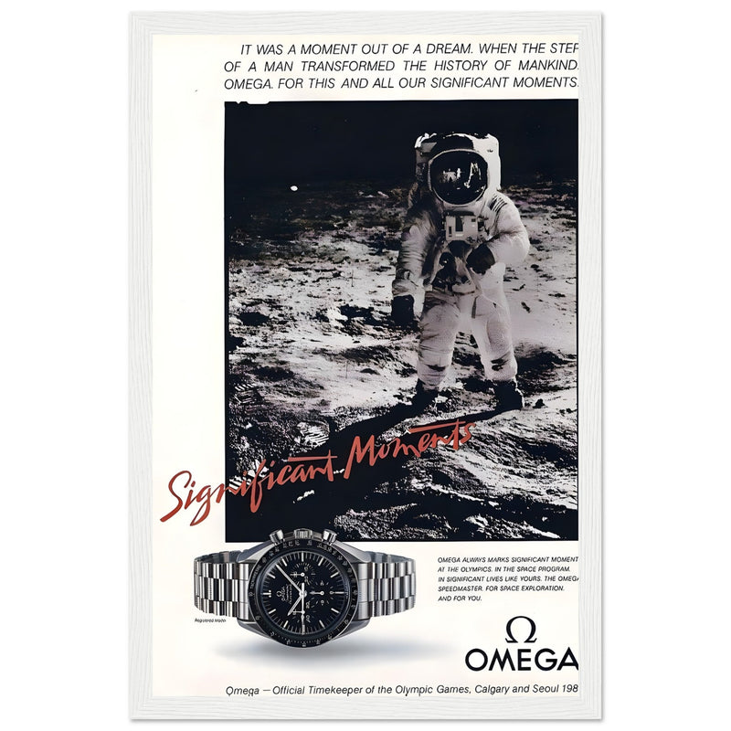 Omega Moon Vintage Poster Ad