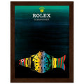 Rolex Submariner Fish Vintage Poster Ad - Premium Matte Paper