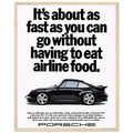 Porsche 911 Vintage Poster - Airline Food