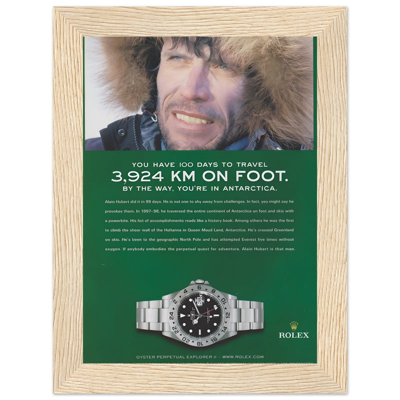 Rolex Explorer Vintage Poster Ad
