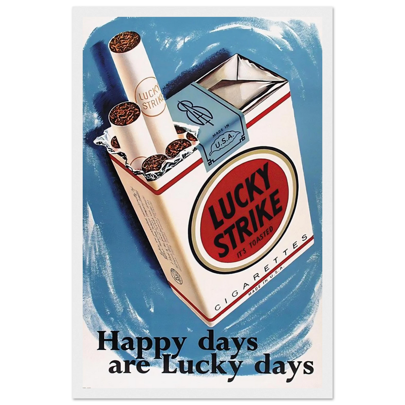 Lucky Strike Vintage Poster - Happy Days