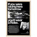 Rolex Racing Vintage Poster Ad