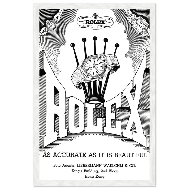 Rolex Hong Kong Jewellers Vintage Poster Ad