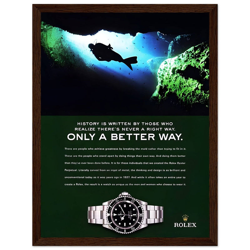 Rolex A Better Way Vintage Poster Ad