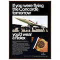 Rolex Oyster Perpetual Concorde Vintage Poster Ad