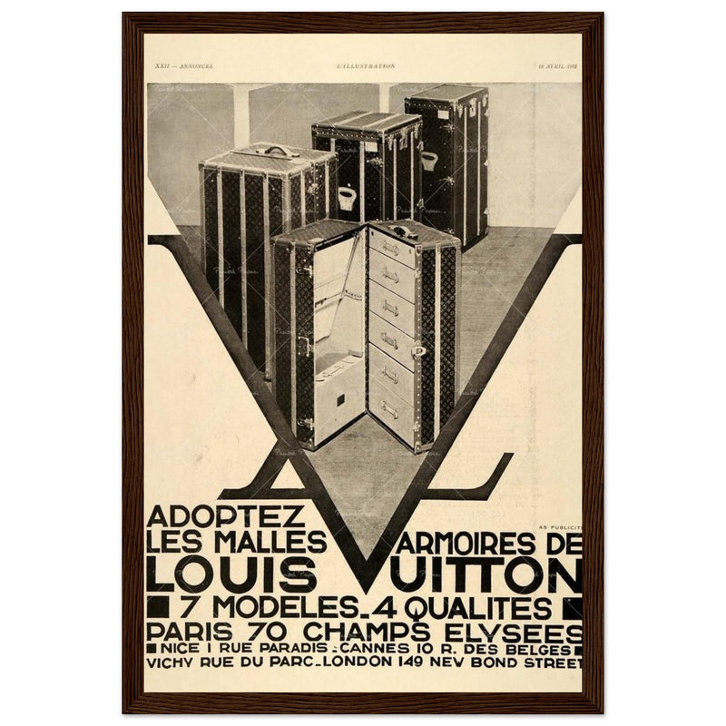 Louis Vuitton Paris Vintage Poster Ad