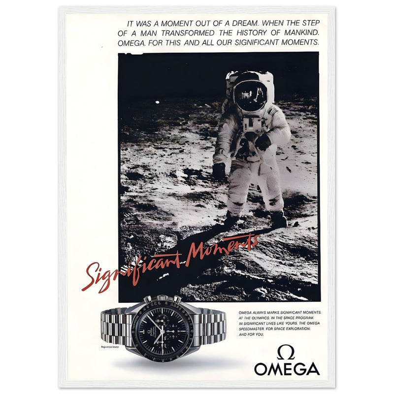 Omega Moon Vintage Poster Ad