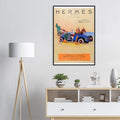 Hermes Paris Car Vintage Poster Ad