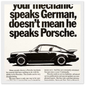 Porsche - German Speaking Vintage Poster