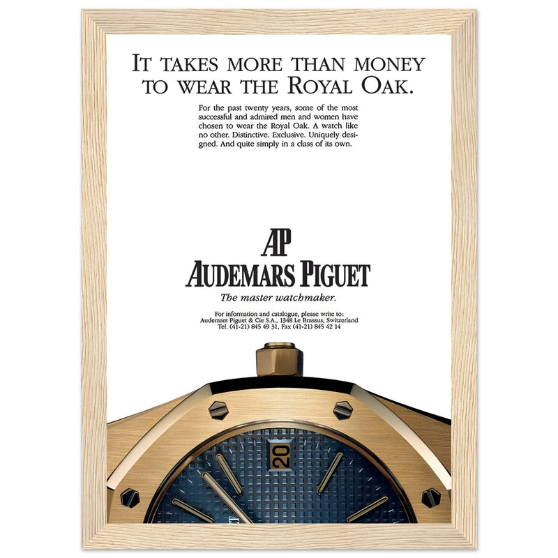 Audemars Piguet Master Watchmaker Vintage Poster Ad