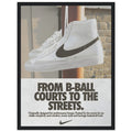 Nike Court to the streets Vintage Poster Ad
