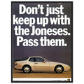 Porsche Turbo 944 Vintage Ad Poster
