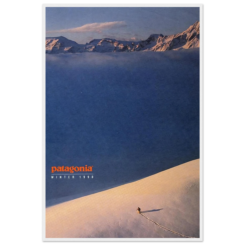 Patagonia Vintage Poster Ad - Winter 1990