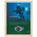 Rolex Sea-Dweller Save The Planet Vintage Poster Ad