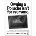 Porsche - It's not for everyone Vintage Poster Ad