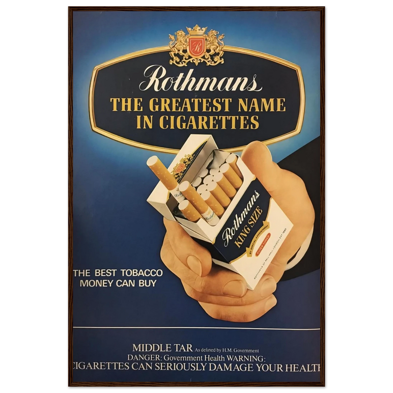Rothmans Vintage Poster - The Greatest Name In Cigarettes