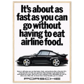 Porsche 911 Vintage Poster - Airline Food