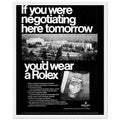 Rolex Datejust Geneva Vintage Poster Ad