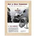 Avec La Rolex Submariner Vintage Poster Ad