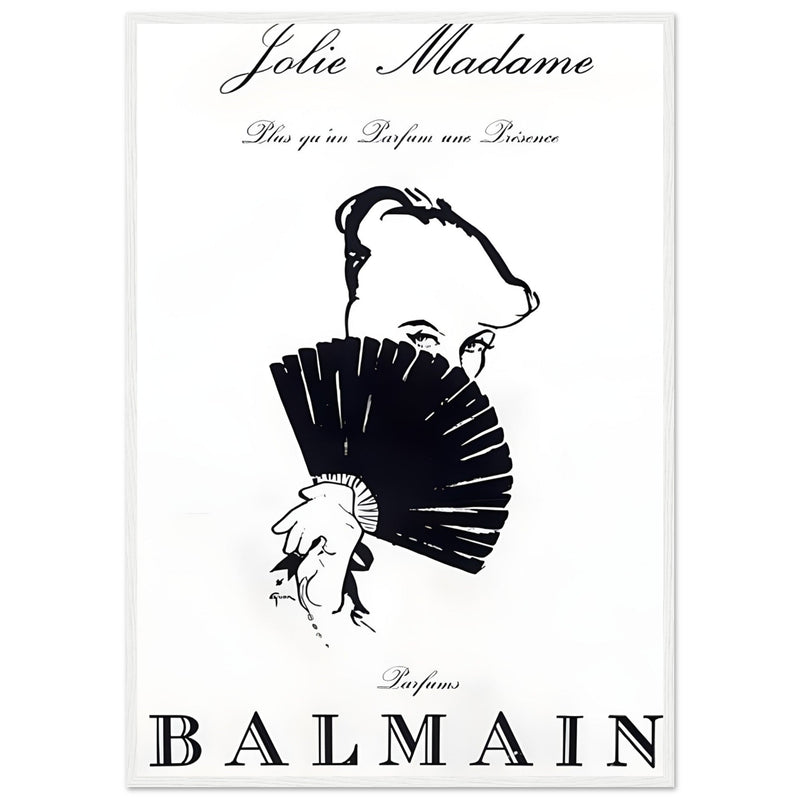 Balmain Jolie Madame Vintage Poster Ad