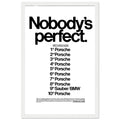 Porsche Nobody's Perfect Le Man Vintage Poster Ad