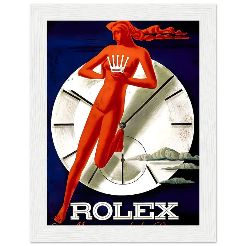 Rolex Clock Vintage Poster Ad