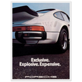 Porsche - Exclusive, Explosive, Expensive Vintage Poster