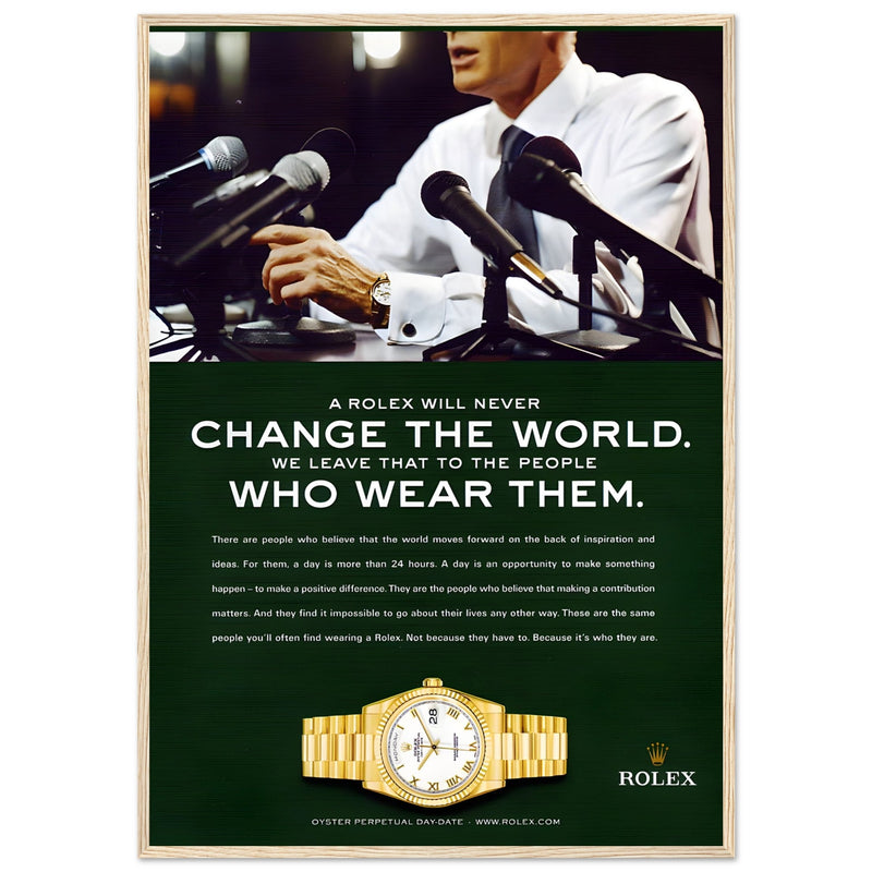 Rolex Day-Date Vintage Poster Ad