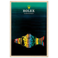 Rolex Submariner Fish Vintage Poster Ad - Premium Matte Paper
