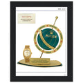 Rolex Day-Date Globe Vintage Poster Ad
