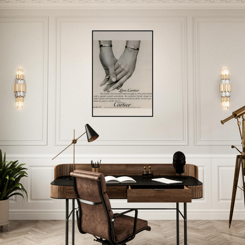 Cartier Love Bangles Vintage Poster