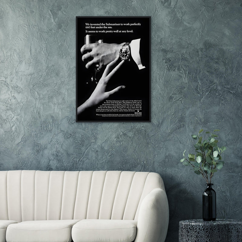 Rolex Submariner Any Level Vintage Poster Ad