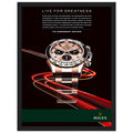 Rolex Live For Greatness Vintage Poster Ad
