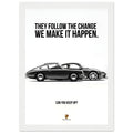 Porsche Can You Keep Up Vintage Poster Ad