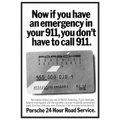 Porche 24 Road Assistance Vintage Poster Ad