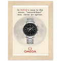 Omega Race to the Moon Vintage Poster Ad