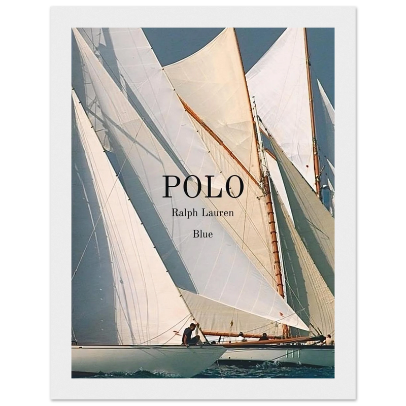 Polo Ralph Lauren Vintage Ad Poster - Polo Blue